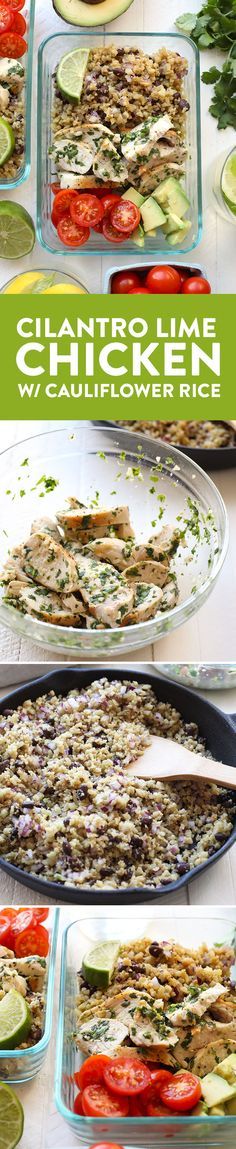 this is a collage of pictures showing how to make an entree with chicken, cucumbers and tomatoes