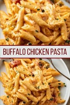 Pasta Chicken Bake, Buffalo Pasta, Top Dinner Recipes, Buffalo Chicken Pasta, Chicken Dishes Easy, Pasta Chicken, Budget Family Meals, Chicken Bake