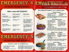 the menu for emergency 4 is shown in red