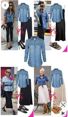 Moda Over 50, Denim Shirts, Fashion Hacks Clothes, Looks Chic, Fashion Mistakes, Fall Fashion Outfits, Fashion Over 50, 10 Pounds, Mom Outfits