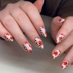 Hand Painted Nails, Cheetah Print Nails, Retro Nails, Hippie Nails, Summery Nails, Design Nails, Colour Design