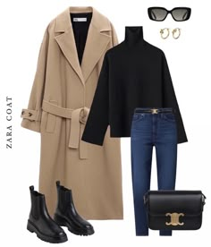 Zara Beauty, Basic Coat, Look Boho Chic, Mode Tips, Classic Style Outfits, Dress Sets, Camel Coat, Fashion Mistakes