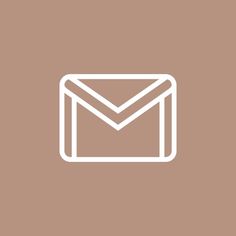 an email envelope with the letter m in it's center, on a brown background