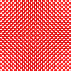 a red background with white polka dots