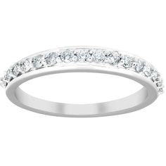 a white gold wedding ring with five diamonds on the side, set in 18k white gold