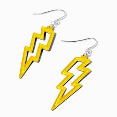 Lightnight Bolt Earrings, Yellow Lightning, Yellow Y2k, Grunge Summer, Preppy Jewelry, Very Cute Dogs, 70s Disco, Hot Picks, Boho Bedroom Decor