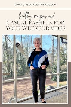 Kickstart your weekend with healthy recipes and casual fashion that blend comfort and style. Try a refreshing mocktail and a roasted broccoli salad for a delicious, guilt-free treat. Pair it with your favorite laid-back outfit for ultimate weekend vibes. #WeekendStyle #HealthyRecipes #CasualFashion Laid Back Outfits, Style At A Certain Age, Roasted Broccoli, Weekend Style, Weekend Vibes, Mocktails, Warm Weather, Casual Fashion, Fashion Blogger