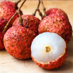 the fruit is cut in half and ready to be used as garnishes