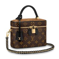 Louis Vuitton Vanity Pm Reverse Mini Brown Monogram Lv Logo Handle Shoulder Bag ********** Louis Vuitton ********** Brand: Louis Vuitton Size: 7.5 X 5.1 X 4.3 Inches (Length X Height X Width) Name: Vanity Pm Color: Brown Style: Top Handle Bag Material: Canvas For Spring Summer 2020, Nicolas Ghesquire Has Dreamed Up A Modern Day Ode To Louis Vuitton's Travel Heritage: An Update Of The Nice Vanity Kit As A Trendy City Bag In Monogram And Monogram Reverse Canvas Lightweight, Compact And Supple, It' Louis Vuitton Vanity, Tas Lv, Louis Vuitton Taschen, Louis Vuitton Travel, Trik Fotografi, Lv Monogram, Purse Organization, City Bag, Louis Vuitton Shoulder Bag