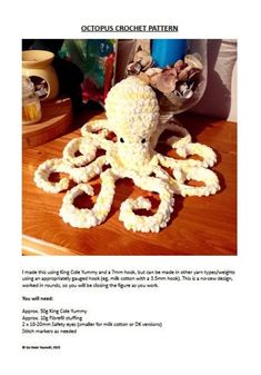 an octopus crochet pattern is featured in this article about how to make it