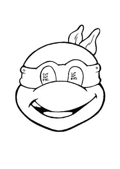 an angry bird wearing a hat with horns and eyes on it's head, in black and white