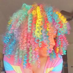 Colorful Oc, Sun Kissed Brunette, Colourful Aesthetic, Best Haircuts For Women, Pastel Kidcore, Hair Ideas Short, Soft Kidcore, Best Haircuts