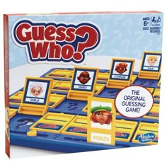 the game guess who is on display for sale in a store with price tags and prices