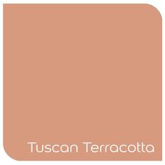 an orange color with the words tuscan terracotta