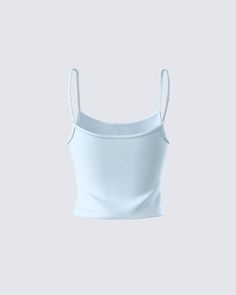 The classic cami tank will never fail 🙌 Made from jersey fabric and complete with O-ring & slider adjustable straps- this timeless closet essential is perfect as an everyday look or layering piece 💙 Casual Scoop Neck Tops With Bra-friendly Design, Casual Camisole With Built-in Bra And Wide Straps, Trendy Tops With Built-in Bra For Everyday, Casual Scoop Neck Tops With Bra Friendly Design, Trendy Tops With Built-in Bra And Wide Straps, Blue Tops With Built-in Bra For Everyday, Trendy Tops With Built-in Bra And Tank Straps, Trendy Tops With Built-in Bra For Loungewear, Trendy Loungewear Tops With Built-in Bra