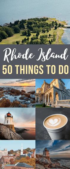 rhode island with the words rhode island 50 things to do