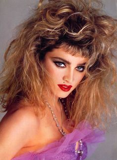 Madonna 80s Makeup, 80s Hair And Makeup, 80s Makeup Looks, 1980s Makeup, 1980s Hair, Madonna 80s, 80s Makeup, 80s Fashion Trends, 80s Prom