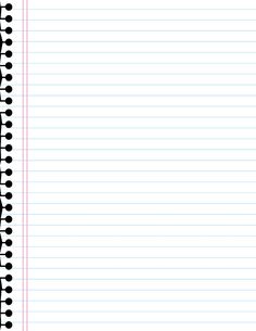 a blank lined paper with pink lines on the top and bottom, in two rows