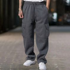 Season:Spring   Fall,Winter; Fabric:Polyester; Gender:Men's; Style:Sports,Fashion; Occasion:Daily,Casual,Outdoor; Fit Type:Regular Fit; Function:Warm,Comfort; Waistline:Mid Waist; Pattern:Plain; Design:Drawstring,Multi Pocket,Elastic Waist; Pants Type:Joggers,Sweatpants,Trousers,Fleece Pants,Cargo Sweatpants; Fly Type:Drawstring,Elasticity; Front page:FF; Listing Date:10/24/2024; Pants Length:Full Length Comfy Cargo Pants, Mens Sweatpants Style, Gray Sweatpants Outfit, Cheap Sweatpants, Underground Clothing, Casual Shorts Men, Mens Workout, Cargo Sweatpants, Wool Sweater Men