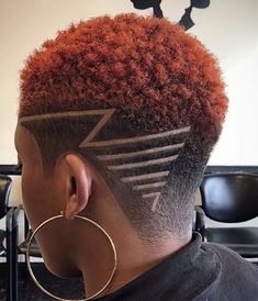 Simple Undercut Designs, Haircut Design For Women, Short Tapered Natural Hair, Side Shave Design, Fade Haircut Women, Low Cut Hairstyles, Undercut Hair Designs, Fade Haircut Designs, Natural Haircuts