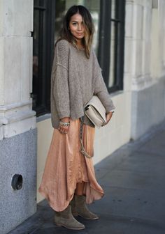 Long Flowing Dresses, Look Boho Chic, Skirt Diy, Boho Trends, Mode Boho, Sincerely Jules, Looks Street Style, Alexa Chung, 가을 패션