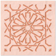 Morrocan Pattern Stencil Morocco Pattern, Painting Methods, Pattern Stencil, Large Stencils, Glass Walls, Plastic Stencil, Concrete Wood, Custom Stencils, Ethnic Patterns