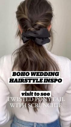 BOHO WEDDING HAIRSTYLE INSPO #haircut #hairstylist #hairstyle Gothic Hair Accessories, Inspo Hair, Twist Ponytail, Boho Wedding Hair, Hairstyle Inspo, Cosplay Hair, Rhinestone Hair Clip, Wedding Hair Inspiration