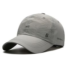 Season:Spring  Summer; Gender:Men's; Style:Casual,Fashion; Hats Category:Baseball Cap,Sun Hat,Trucker Hat; Occasion:Daily,Street; Material:Chinlon; Function:Sunscreen,Breathable,Adjustable; Pattern:Letter; Front page:FF; Listing Date:07/26/2024; Head Circumference:56-60 Spring Solid Color Snapback Baseball Cap, Solid Color Spring Trucker Hat, Gray Baseball Cap For Summer Beach, Gray Breathable Baseball Cap For Outdoor, Breathable Gray Baseball Cap For Outdoor Activities, Spring Snapback Trucker Hat, Gray Baseball Cap For Summer, Casual Breathable Snapback Hat For Outdoor, Gray Curved Brim Baseball Cap For Summer