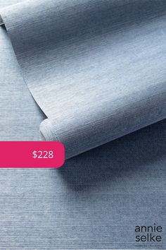 an image of a blue fabric with the price tag $ 288 on it for sale