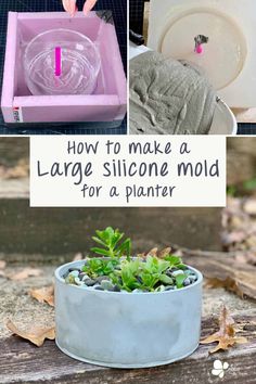 how to make a large sillone mold for a planter with pictures and instructions