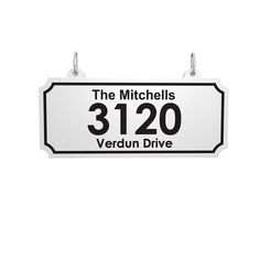 a white and black sign that says the mitchells 31 / 20 verdun drive