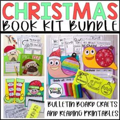 christmas book kit bundle for kids with pictures and writing materials to make them look like they are