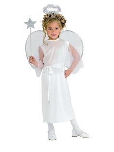 Girls' Angel Costume - costumes.com Childrens Angel Costume, Kids Angel Costume, Girls Angel Costume, Angel Dress Up, Angel Halloween, Nativity Costumes, Angel Halloween Costumes, Angel Costume, Angel Dress