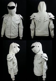 The White Knight, Knight Hoodie, Heavy Hoodie, White Hooded Sweatshirt, Armor Hoodie, White Knight, Hoodie Pattern, Wardrobe Update, Dress Up Costumes