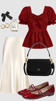 #burgundy #silkskirt #red #offwhite #black #cream #modestoutfits #churchoutfit #modest #christmasfit #christmas #aesthetic #outfit #winteroutfit #christiangirl #classy #holiday Christmas Aesthetic Outfit, Christmas Fits, Cute Modest Outfits, Holiday Outfit, Church Outfits, Aesthetic Outfit, Silk Skirt, Christmas Aesthetic, Modest Outfits