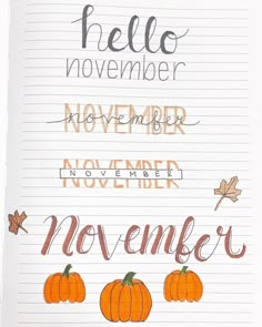 November Calendar Ideas White Board, November White Board Ideas, November Chalkboard, November Calligraphy, November Doodles, November Lettering, November Font, Bullet Journal Headings