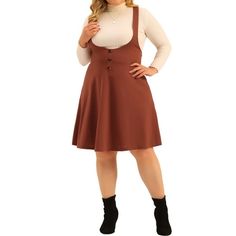 ABOUT US: A plus size brand inspired by customer needs. It can suit you in various occasions, show your perfect curves through appropriate tailoring, and the comfortable fabric allows you to enjoy a pleasant experience. This suspender skirt adopts a simple design style, showing fashion and elegance. It is an A-line dress that can easily cover the waist and hips, showing off a slender figure. Suit for school, dating, working, weekend, party, club, beach. You can also wear it from work to daily li Satin Pleated Skirt, Plus Size Skirt, Perfect Curves, Weekend Party, Plus Size Brands, Suspender Skirt, Long Skirts For Women, Plus Size Skirts, Overall Dress