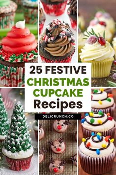 christmas cupcakes decorating ideas Christmas Themed Cupcakes Kids, Christmas Themed Baking, 21 Cupcakes, Christmas Themed Cupcakes, Christmas Themed Food, Christmas Cupcake Recipes, Christmas Cupcake Ideas, Christmas Themed Desserts, Adorable Cupcakes