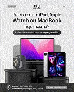 an advertisement for the new macbook air, with two devices on top of it