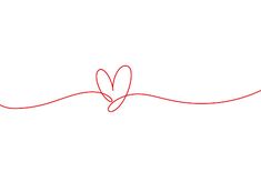 a red string with two hearts attached to it