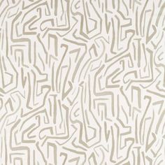 a white and beige abstract pattern with lines in the middle, on a light gray background