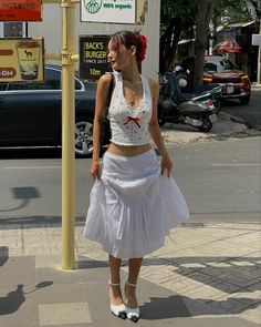 Heatwave Outfit, White Skirt, Pattaya, Lookbook Outfits, Fashion Sewing, Playing Dress Up, Skirt Outfits, Havana