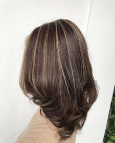 Blond On Brown Hair, Brown Hair Inspiration, Black Hair Balayage, Chunky Highlights, Brown Hair Looks, Hair Tint, Brown Hair Inspo, Hair Inspiration Long, Hair Color Streaks