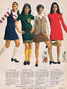 60s Lookbook, 70s Lookbook, Late 60s Fashion, 70s Clothing