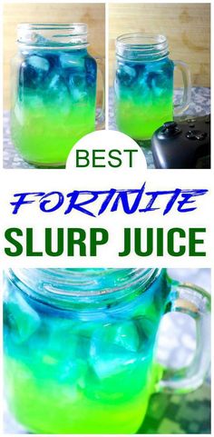 the best homemade slurp juice recipe in a mason jar with text overlay