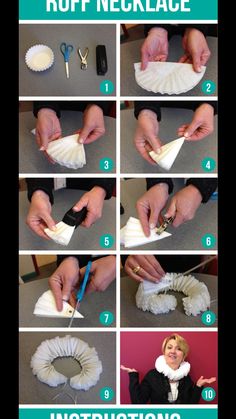 instructions on how to make ruffle necklace