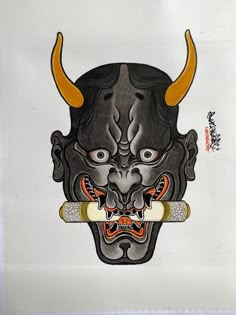 Japanese Masks, Dragon Sleeve, Thai Pattern, Fire Tattoo