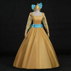 Great Shopping women Anastasia princess party Yellow cosplay dress Lolita costume custom, women's dresses Anastasia Princess, Anastasia Cosplay, Victorian Era Dresses, Anastasia Dress, Disney Princess Costumes, Party Gown Dress, Princess Cosplay, Princess Costume, Dress Princess