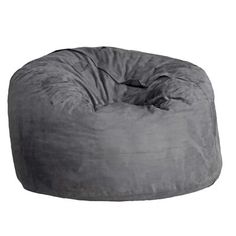 a large bean bag chair sitting on top of a white floor