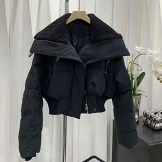 VESTE JANA - miaskin - #product_collection# - streetwear - y2k Short Parka, Elegant Jacket, Winter Shorts, Coat Trends, Outwear Coat, Mode Casual, Cute Jackets, Cotton Coat, Swimsuit Dress